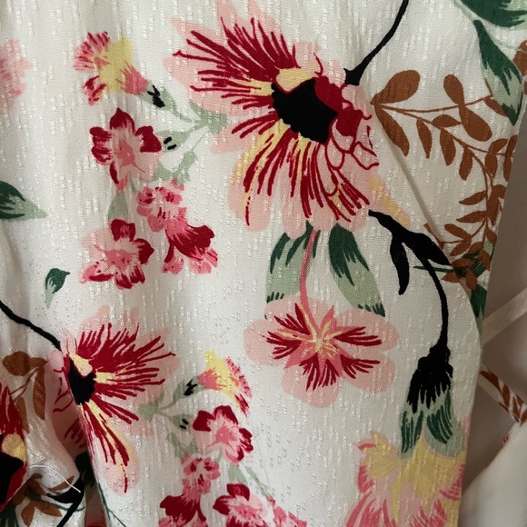 GB Floral V-Neck Romper Maxi Dress L - Picture 15 of 15